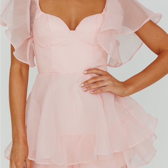 Selfie Leslie Pink Mini Romper - Picture 4 of 9